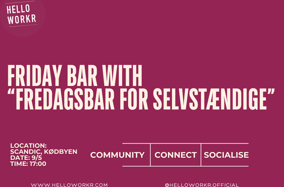Friday bar with Fredagsbar for selvstændige