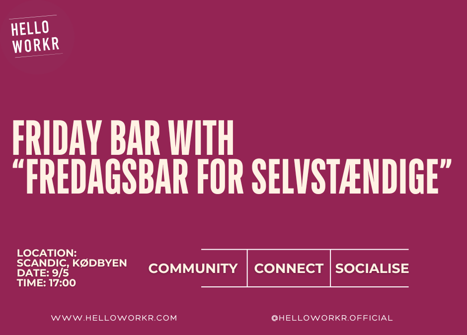 Friday bar with Fredagsbar for selvstændige